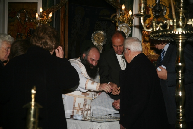 January 1 - St Basil's day - Distributing the 'Vassilopita' cake 